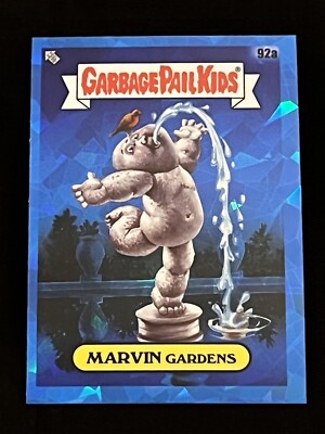 2021 Topps Garbage Pail Kids GPK Chrome SAPPHIRE Marvin Gardens 92a