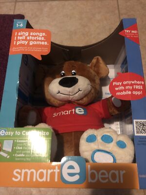 Intellitoys Smart-e-Bear Learning Toy Tan Brown Children Kids Interactive
