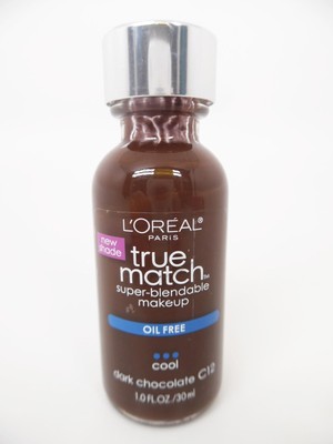 L'Oréal Paris Makeup True Match Super-Blendable Makeup, Dark Chocolate C12, 1 oz
