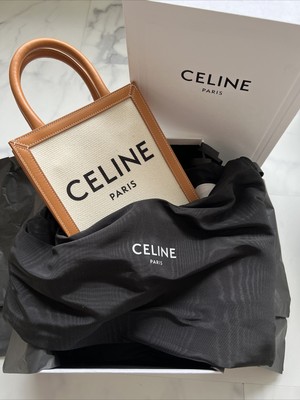 Celine Cabas Vertical Mini Natural Tan, Crossbody Bag - New