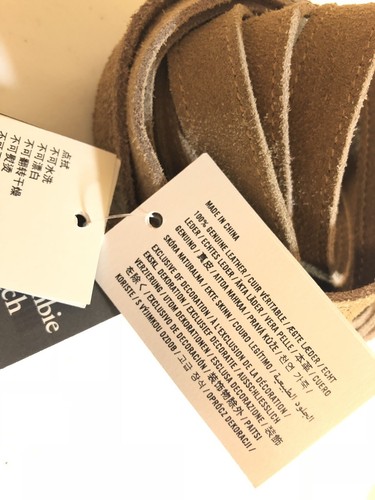 Abercrombie And Fitch Belt, Genuine Leather