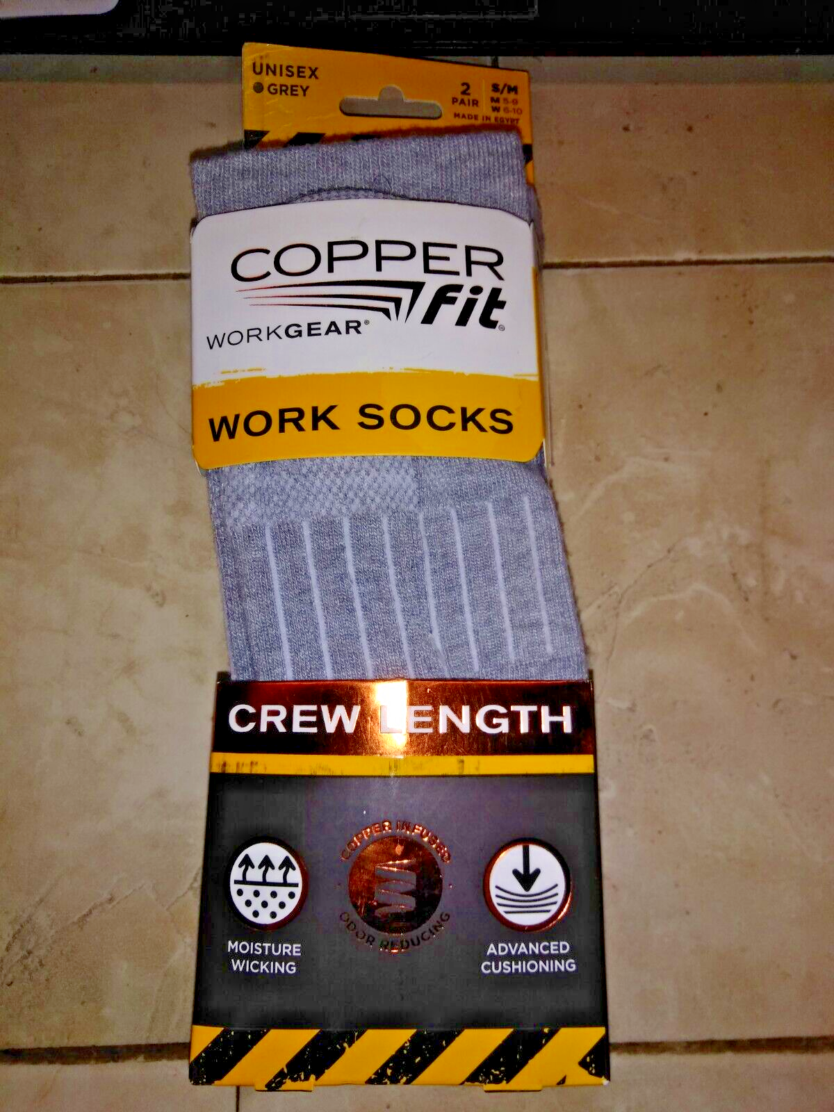 S - * Unisex * Grey S/m Pack Of Two Pairs/nwt