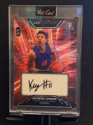 Wild Card Metallix Keyontae Johnson Autograph 1/3 Encased Trading Card