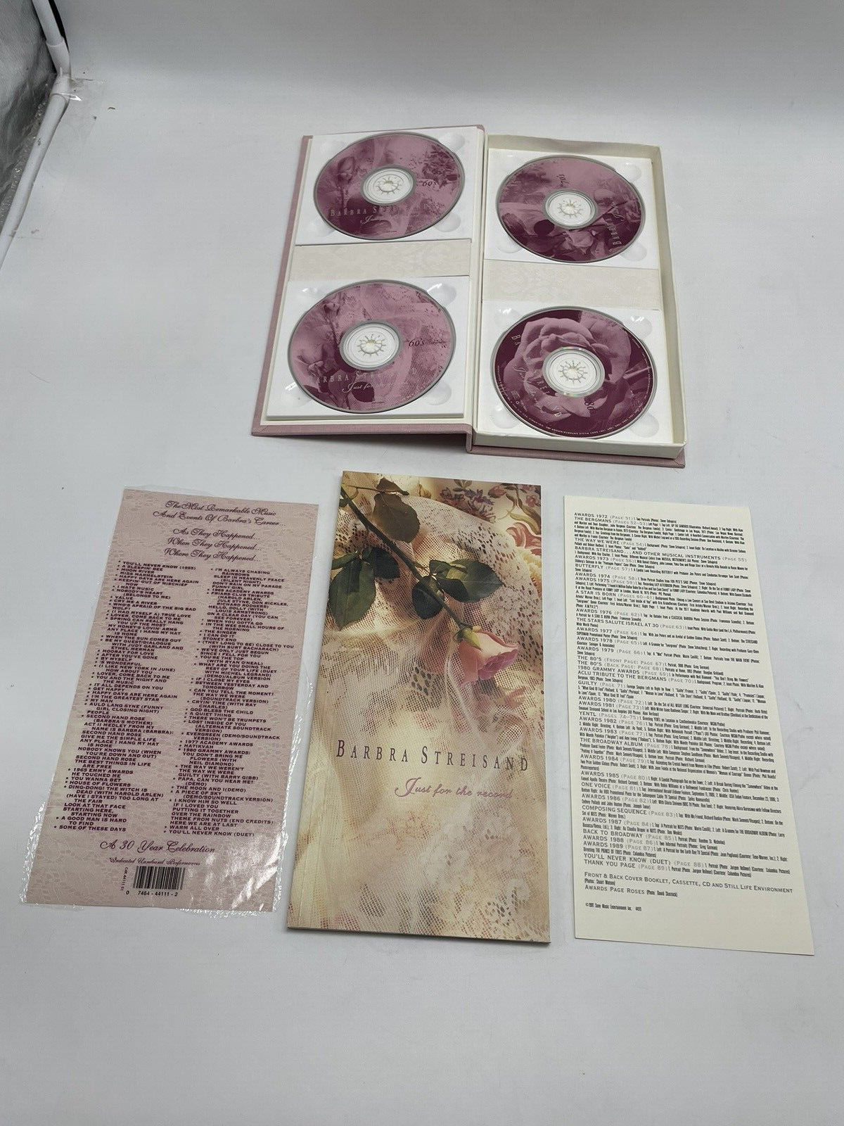 Barbra Streisand-Just for the record-Box Set with 4 CDs 90