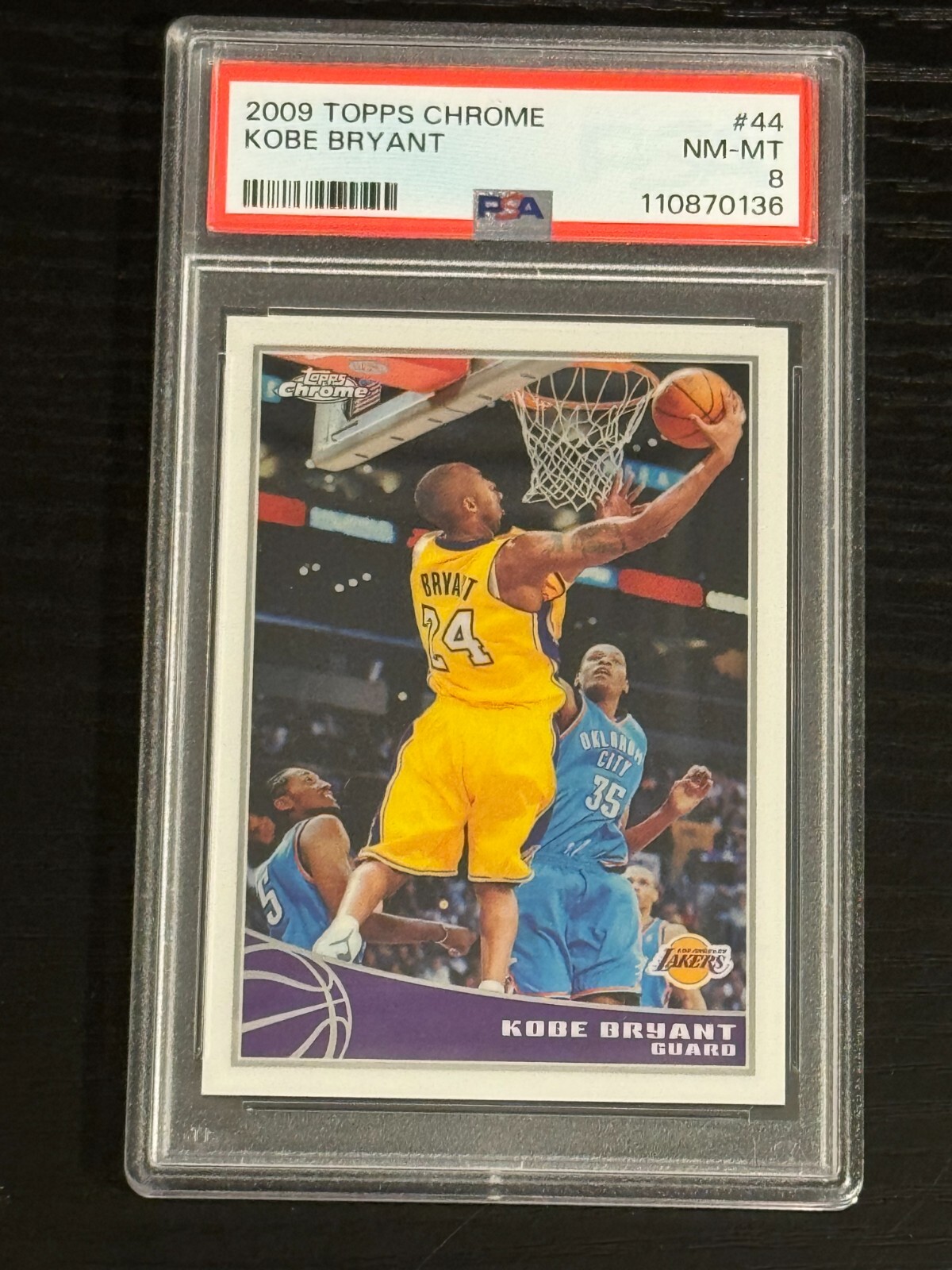 その他 NBA 08-09 topps chrome Kobe Bryant 2009 Topps Chrome #44 Kobe Bryant /999 PSA NM-MT 8 | eBay