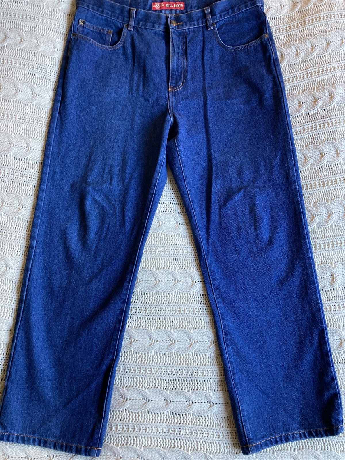 Blue Denim Jeans 100% Cot 
