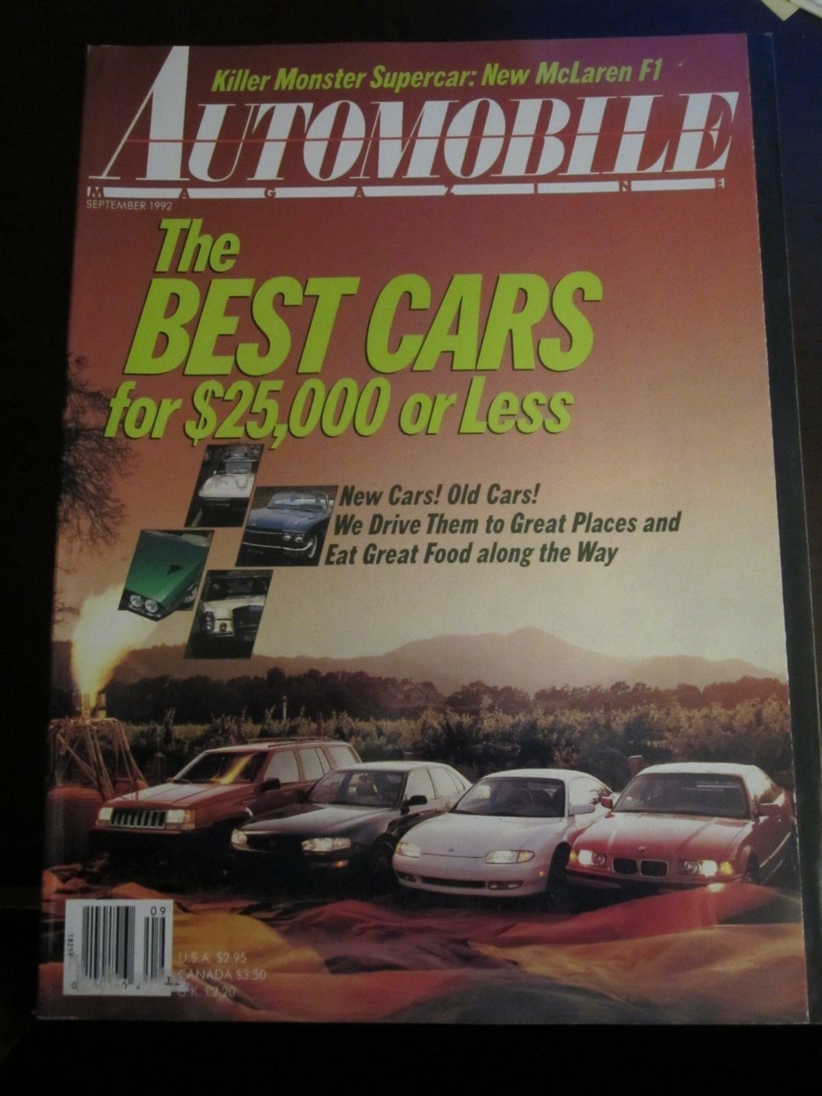 Automobile Magazine September 1992 Best Cars for $25,000 or Less (R) KK