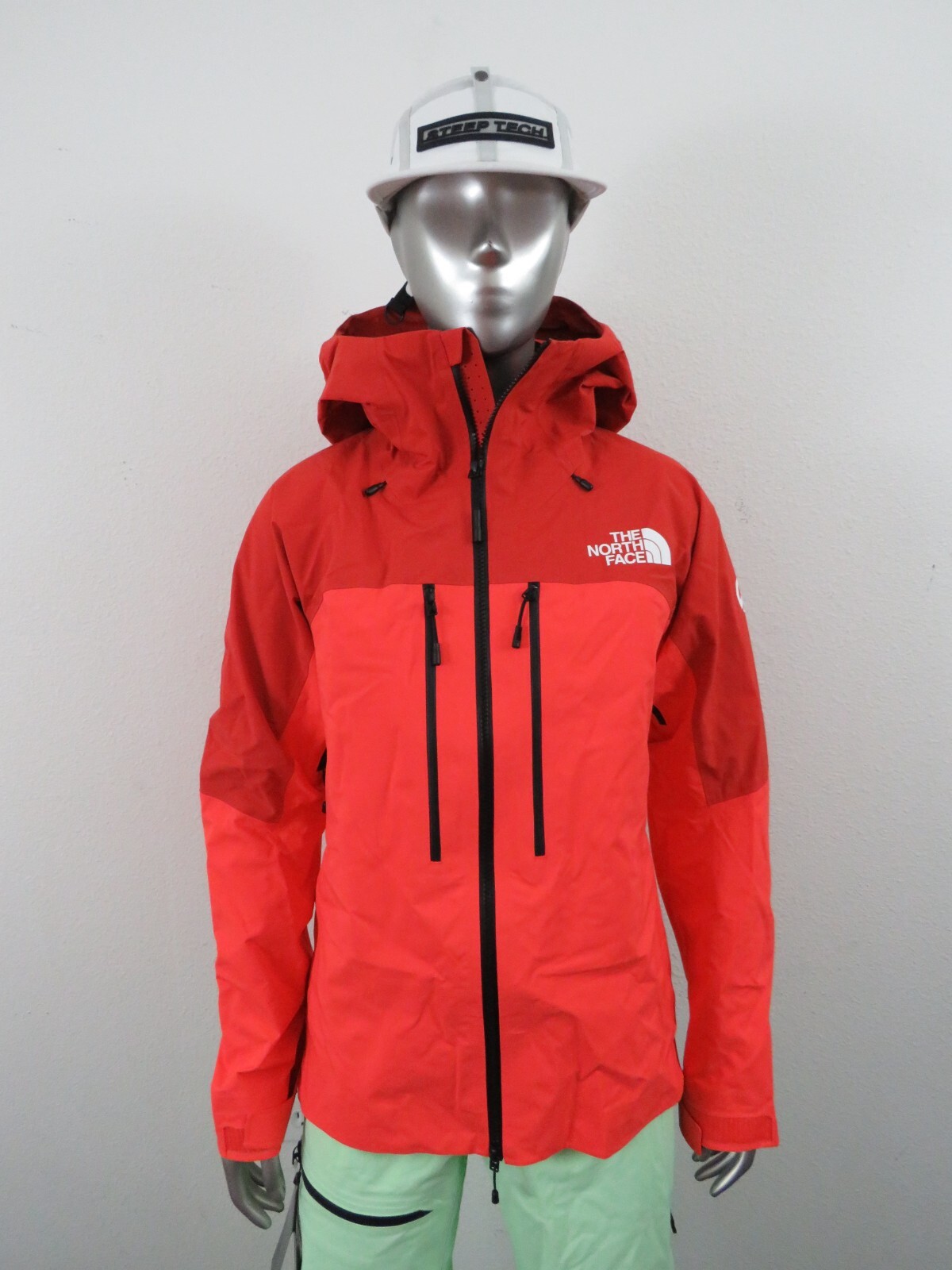 Pre-owned The North Face Womens  Summit Pumori Gtx Gore Tex Ski Climbing Shell Jacket Oran In Radiant Orange