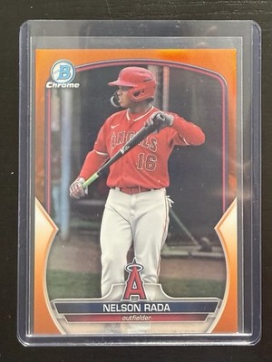 2023 Bowman Chrome Prospects Nelson Rada True Orange Refractor 21/25 *