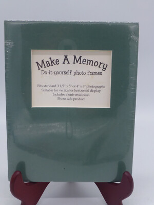Green  Make A Memory  Foam Core DIY Photo Frame for 3.5 x 6  Photograph New