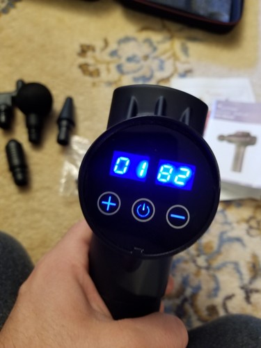 Sportneer Fascia Massage Gun Model J-21 - Massager 8 Tips Black No Charger READ