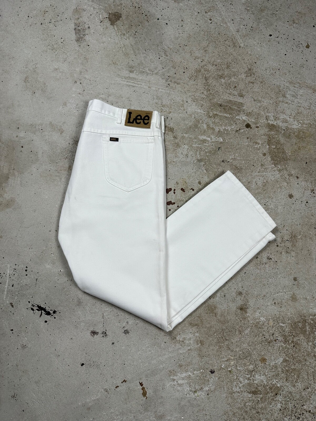 パンツ vintage made in USA LA GATE white denim Vintage LA Gate Jeans Mens 40 Gray Denim Baggy Fit Straight