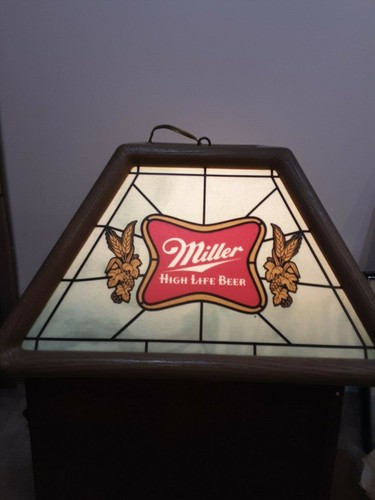 vintage miller high life pool table light