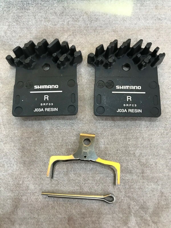Shimano J03A Disc Brake Resin Pad w/Fin for M8100 M7100 M9000 M9020 M785 as J02A