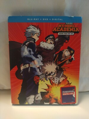 NEW - My Hero Academia: Season Four Part Two (Blu-Ray + DVD + Digital) Anime