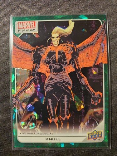 2023 Marvel Platinum Green Crackle Knull #87/99 #128 Rare SP