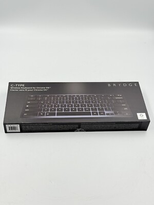 Brydge C-Type Wireless Bluetooth/USB Wired Desktop Keyboard for Chrome OS