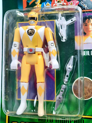 Vintage 1994 Bandai Mighty Morphin Power Rangers Yellow Kimberly Autobot NEW MOC
