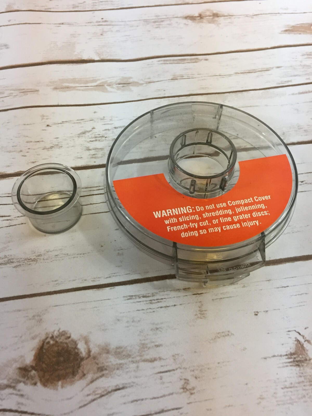 Cuisinart Compact Flat Work Bowl Cover DLC-116GTX Food Processor DLC 10 Series