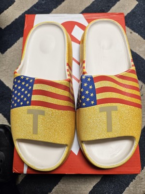  Custom Donald Trump Slides (Yeezy Style)  MAGA Size 8