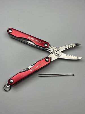 Leatherman Squirt E4 Red Multi-Tool Collectible Excellent USA