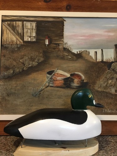 Hand Carved Cedar Goldeneye Decoy
