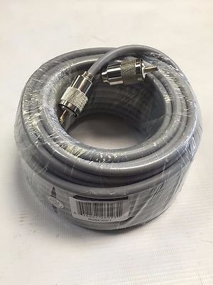 50FT RG-8x COAX COAXIAL CABLE LOW LOSS w/ MALE PL-259 CB HAM RADIO RG8 NEW! . Buy it now for 32.95