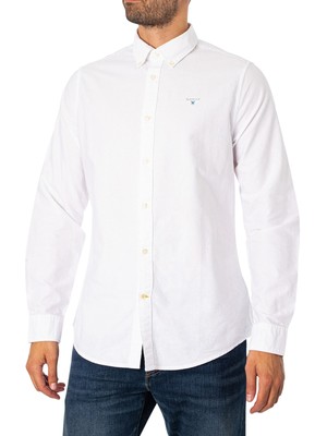 

Мужская рубашка Barbour Oxtown Tailored, белая, Белый, MSH5301WH11