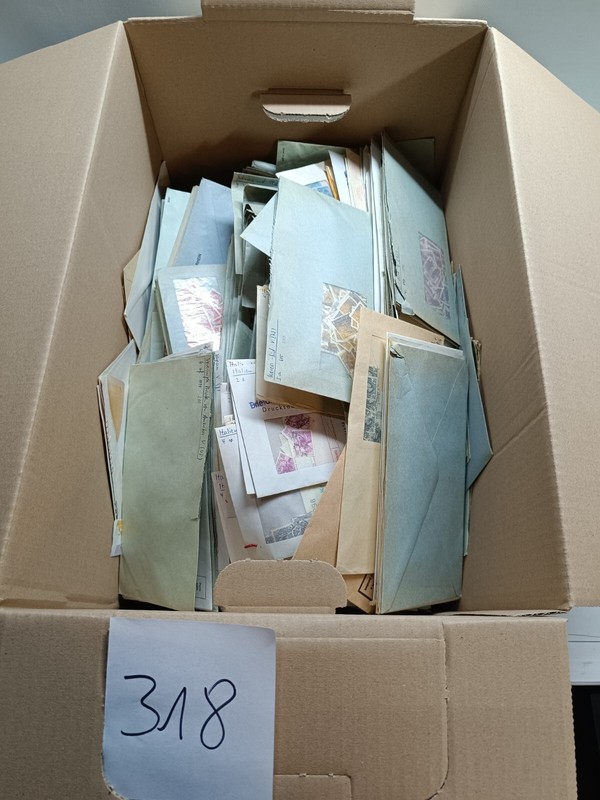 Lagerbestand Gestempelt Sortiert In BriefumschlÃ¤Gen Aus Aller Welt Im Karton!