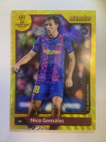 nico☺︎☺︎ 2021-22 Topps Merlin Nico Gonzalez Yellow Wave /225 | eBay