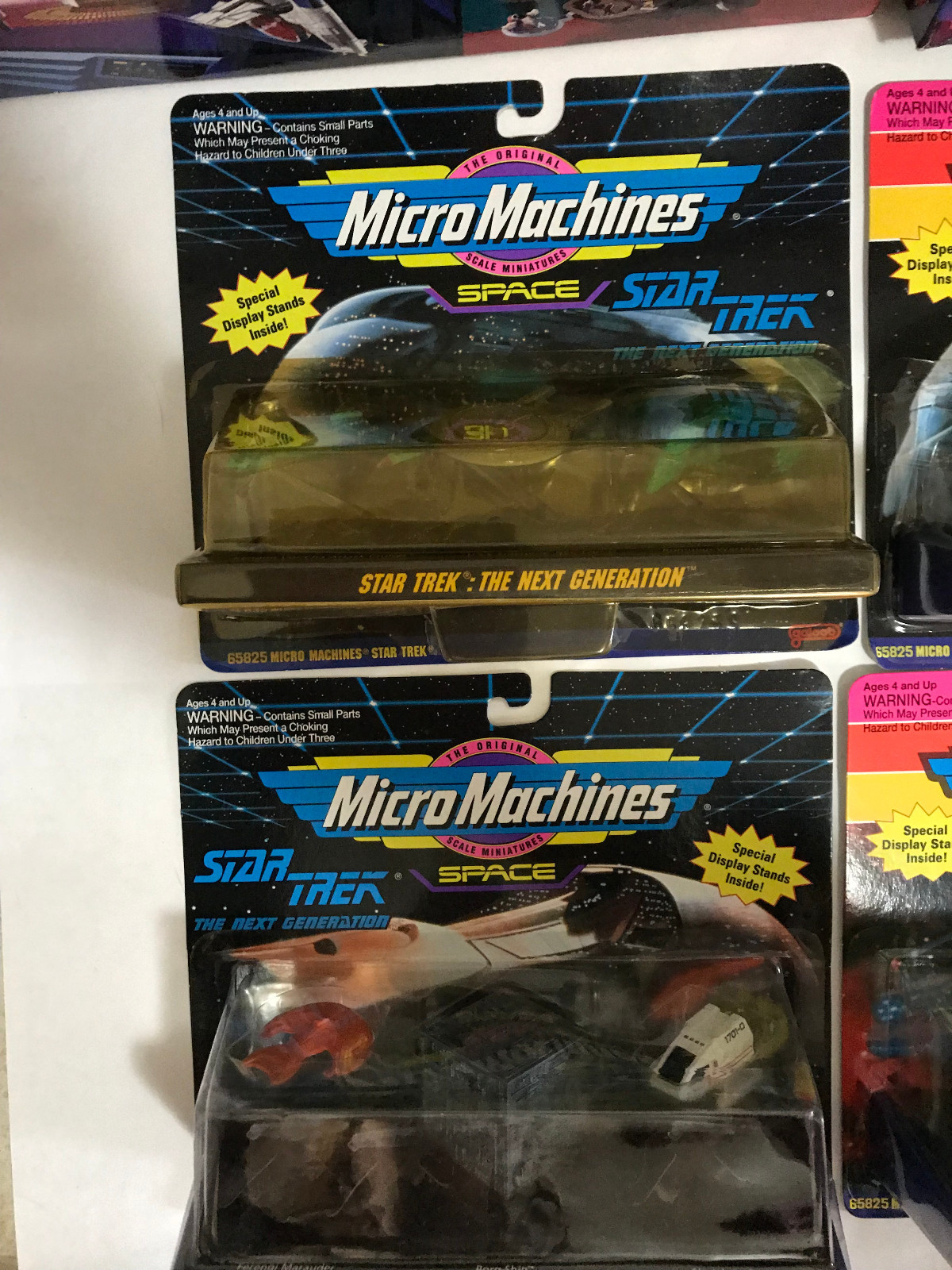4 Star Trek Galoob Micro Machines Next Generation/Movies
