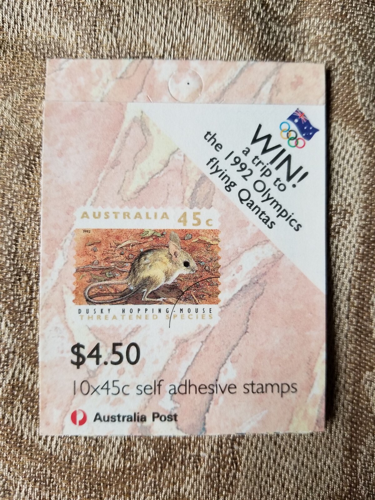 Stamp Booklet - Australia 1992 Threatened Species - F13 Tariff