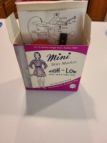 Vintage Orco Products Mini Skirt Marker ~Mount on door~New unused