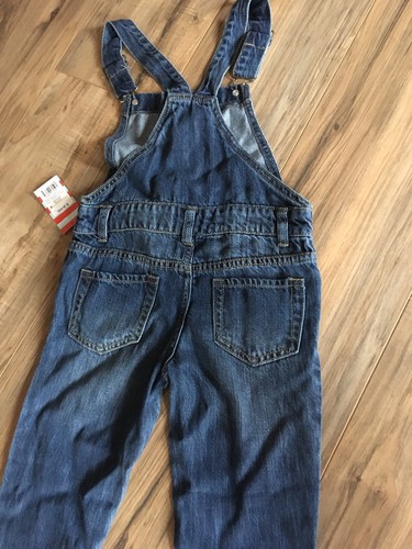 New With Tags Cat & Jack Girls 6/6x Sz Small Jean Denium Overalls