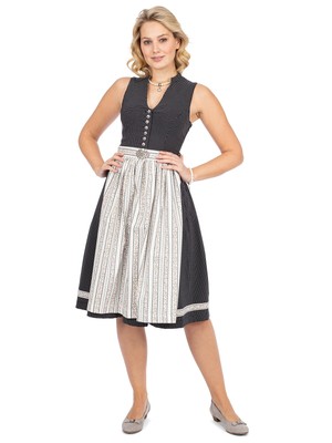 MARJO MARJO MIDI DIRNDL 2TLG. 65 CM KASANDRA SCHWARZ