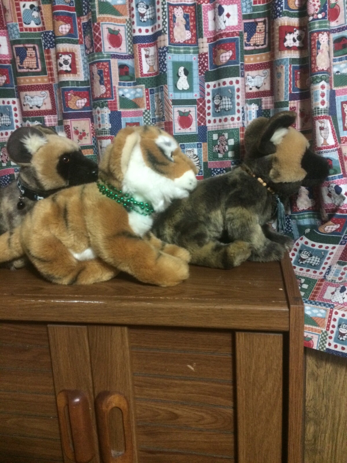 Webkinz Signatures lot of 3 - African wild dogs and Bengal tiger