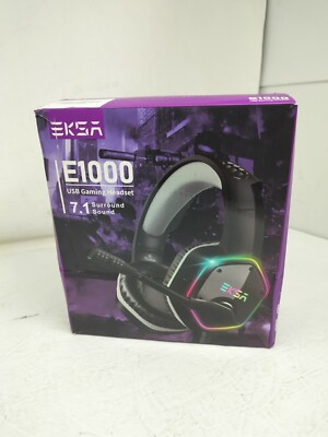 EKSA E1000 USB Gaming Headset for PC, Computer Headphones, FOR PARTS