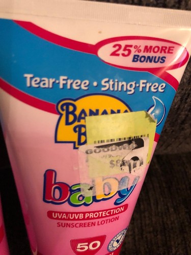 Lot of 4 Broad Spectrum Banana Boat Baby Sunscreen Lotion SPF 50, 10 Ounce