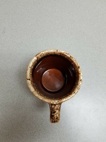Hull Oven Proof USA Brown Drip Coffee Cup+