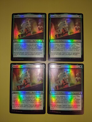 FOIL Master Chef x4 Commander Legends Battle for Baldur's Gate 4x MTG