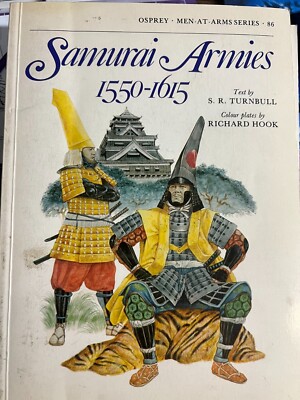 OSPREY MAN AT ARMS SERIES 2 BOOKS SAMURAI  HISTORY BOOK VG CON WARFARE