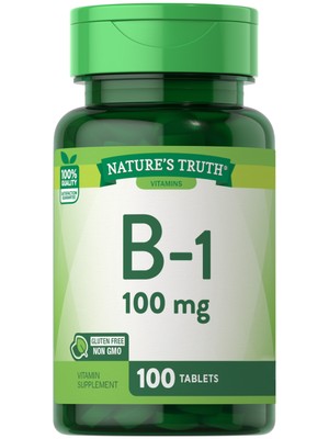 Vitamin B1 Thiamine | 100mg | 100 Tablets | Vegetarian | by Nature's Truth