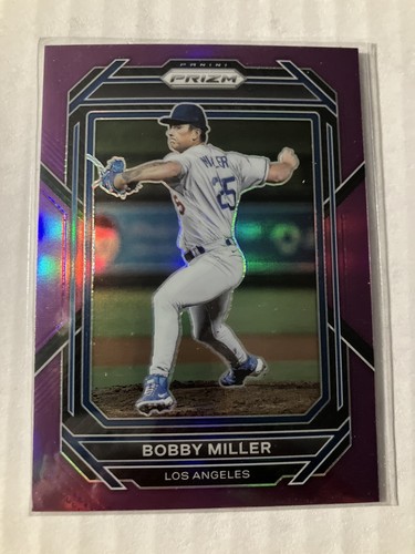 BOBBY MILLER /99 DODGERS ROOKIE PURPLE PRIZMS #154 RC SP