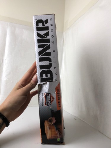 Bunker Battle Zone Inflatable Wooden Crate - Ideal for Laser Tag & Water Fights.