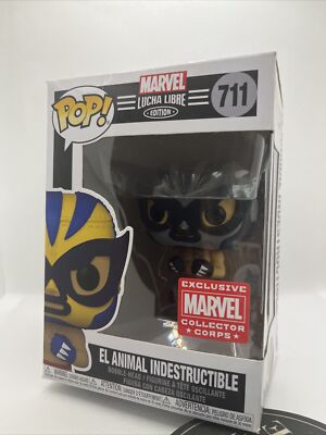 Funko Pop! Marvel Lucha Libre El Animal Indestructible #711 Collector Corps