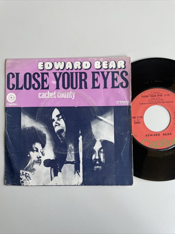 French Sp Edward Bear - Close Your Eyes - Capitol 81426 - 1973