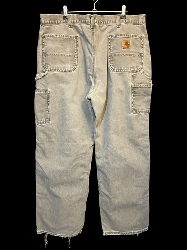 Vintage Carhartt Carpenter Pants Gray Distressed 36x30 Baggy Vintage Carhartt Carpenter Pants Gray Distressed 36x30 Baggy