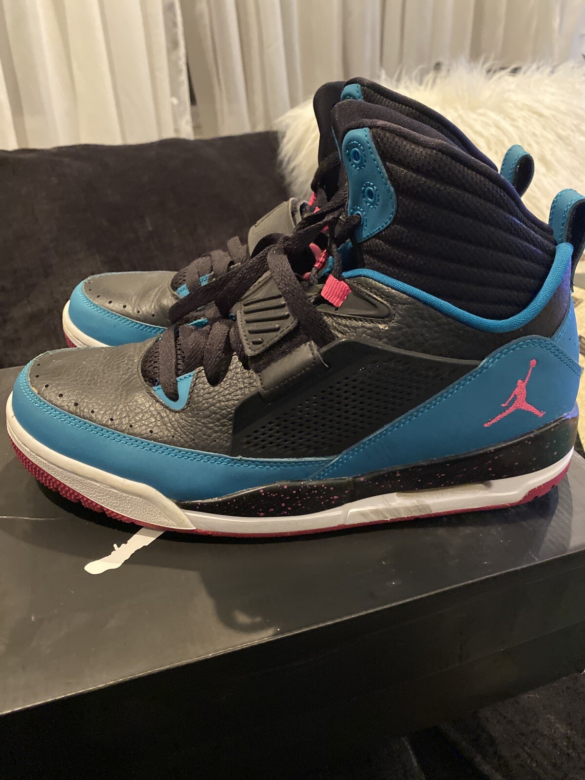 Jordan Flight 97 Black \u0026 Teal Size 10 Shoes South Beach Heat *NEW : купить  с доставкой из США, цена 11 401 руб - (283924587683)