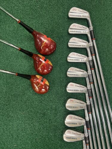 Vintage Wilson Sam Snead Blue Ridge Iron/ Wood Set MRH Steel Shafts 2-PW & 1-3-4