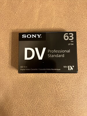 Sony MiniDV Professional Standard 63 Min Digital Video Cassette Mini DV Tape